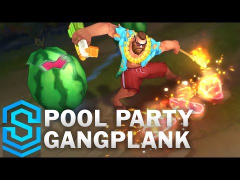 Pool Party Gangplank Skin Spotlight - Pre-Release - League of Legends