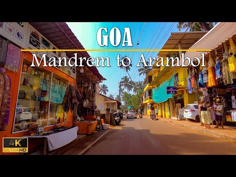4K Drive from Mandrem to Arambol | Goa