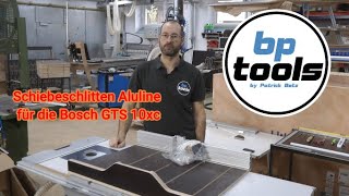 Schiebeschlitten Aluline passend für die Bosch GTS 10xc | bp-tools