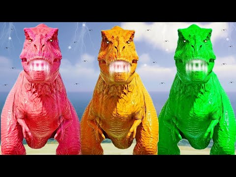 Dinosaurs Breakout Color Pack T-Rex VS Venom Carnotaurus Dinosaurs Fighting Jurassic World Evolution