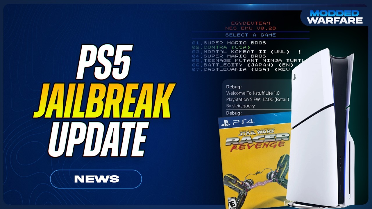 PS5 Jailbreak News: 13.00 Homebrew, Kstuff Ported up to 12.00, Luac0re Progress & More!