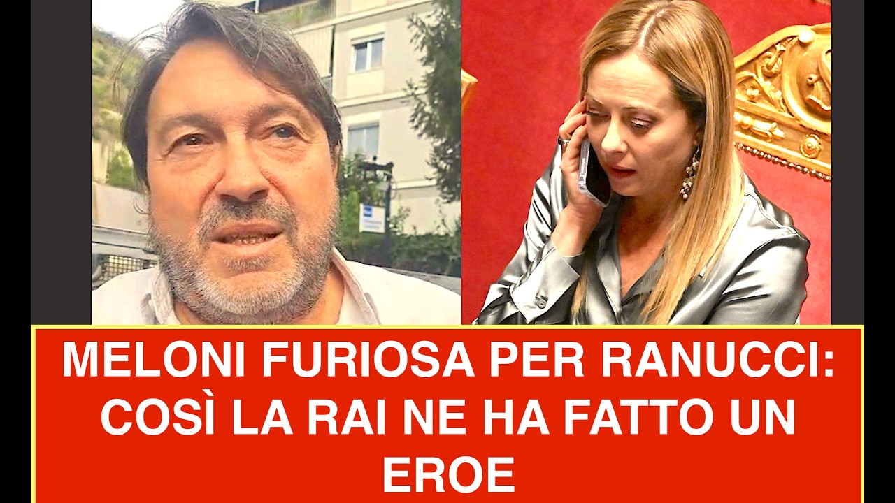 MELONI FURIOSA PER RANUCCI: COSÌ LA RAI NE HA FATTO UN EROE