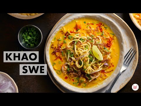 Khao Swe Recipe | Veg Burmese Khow Suey | How to make Coconut Milk | Chef Sanjyot Keer
