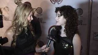 Behind the Scenes Red Carpet Coverage of Pop Artist Rebecca Rudolf at 2009 LA MUSIC AWARDS