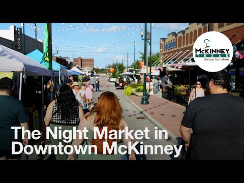 Check out the Night Market on Louisiana St. in downtown McKinney. You can browse dozens of local vendors and artists, hear live music, as well as everything else downtown has to offer! The Night Market is from 6 - 9 p.m. Thursday nights.