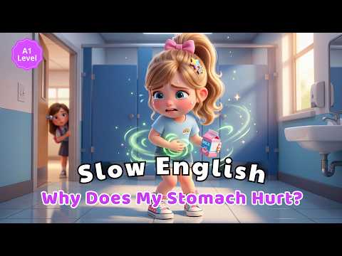 Why Does My Stomach Hurt? | Easy English Listening for Beginners ̣(A1 Level)