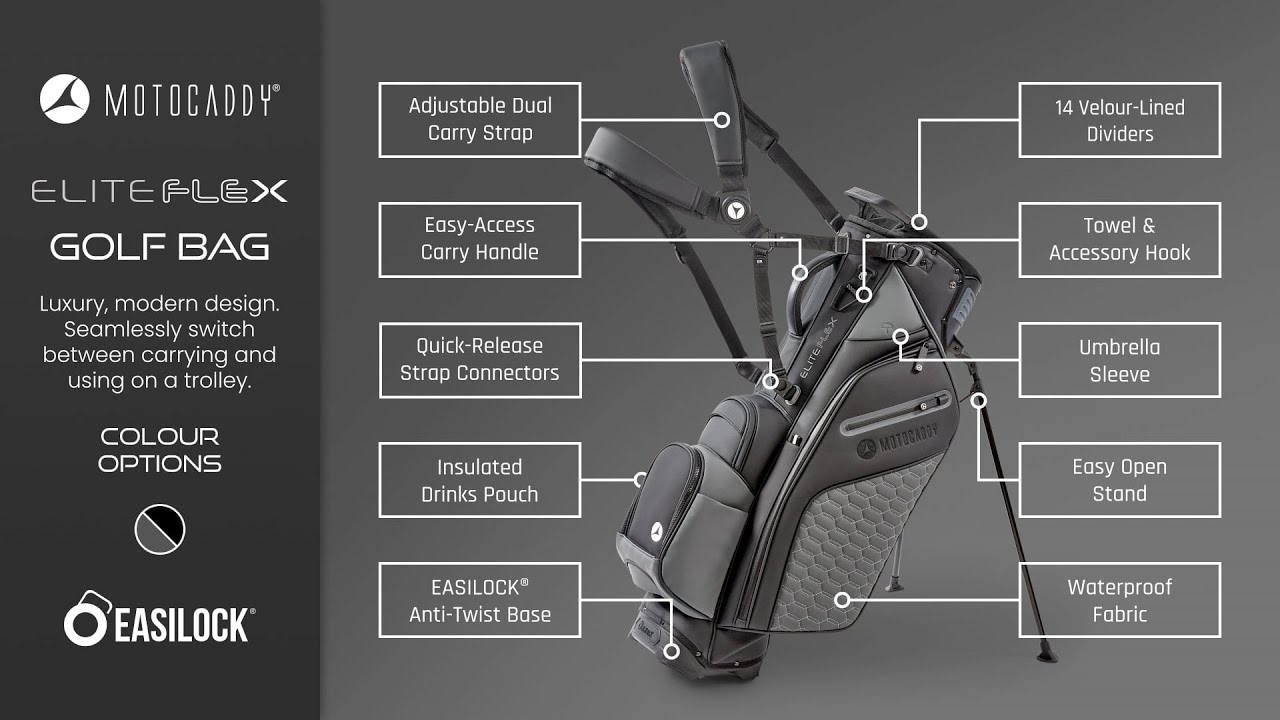 Video: Motocaddy EliteFLEX Hybrid Standbag