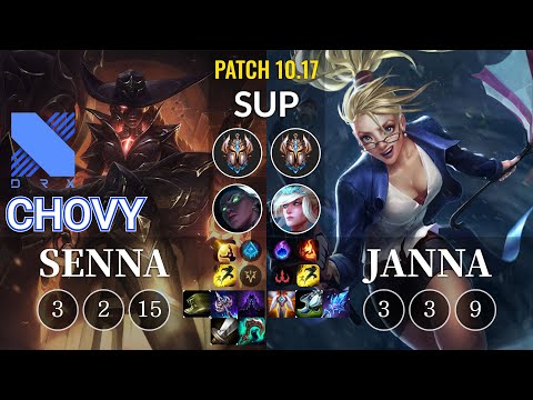 DRX Chovy Senna vs Janna Sup - KR Patch 10.17