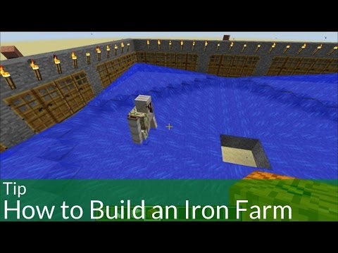 OMGcraft - Minecraft Tips & Tutorials! - Tip: How to Build an Iron Farm in Minecraft