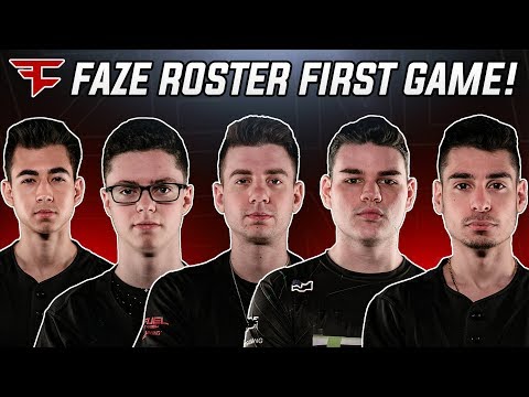NEW FAZE ROSTERS FIRST GAME ON BLACK OPS 4