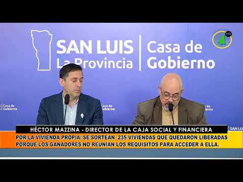 Plan "Tenemos Futuro": se sortean 235 viviendas de barrio en 30 localidades de todo San Luis.