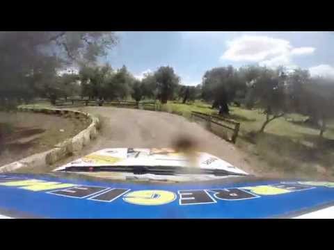 47° RALLY DEL SALENTO 2014 CREZIO IACOBELLI CLIO GRUPPO A PS MIGGIANO INCIDENTE