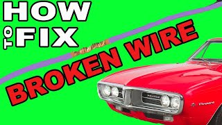 HOW TO FIX CAR WIRING - Easy & Fast Repairs to Cars Wiring Harness
