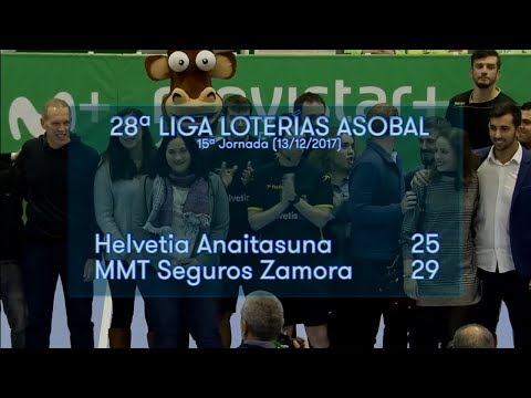 LIGA LOTERIAS ASOBAL J15 Helvetia Anaitasuna - MMT Seguros Zamora 25 - 29