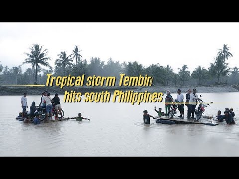 Arab Today- Tropical storm Tembin hits southern Philippines