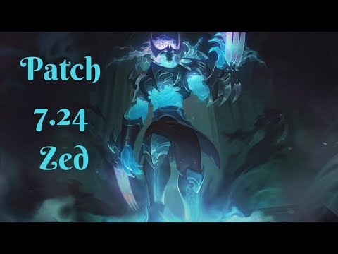 Zed Vs Yasuo Full Gameplay (Patch 7.24)
