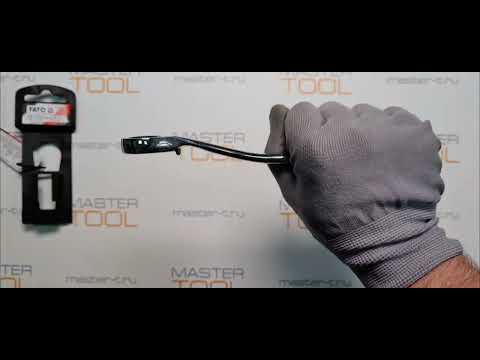 Ключ накидний, вигнутий з тріщаткою YATO: М13, HRC 42-48, Cr-V, з прогумов. ергономічною ручкою [10]