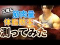 正確な筋肉量・体脂肪率測ってみた。