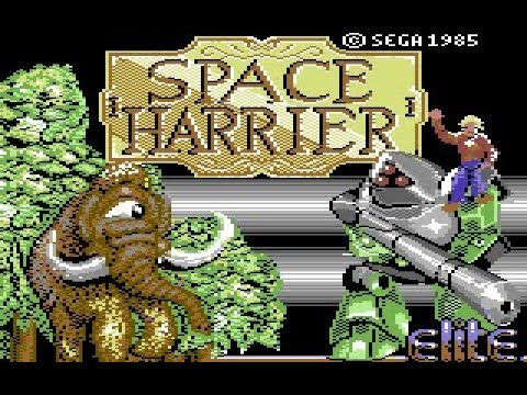 Space Harrier Review for the Commodore 64 by John Gage