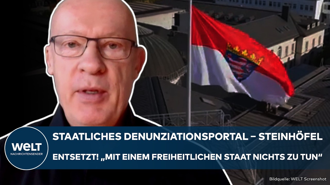 HESSEN GEGEN HETZE: "Unangenehmes Gefühl!" Staatliches Denunziationsportal! Steinhöfel entsetzt!