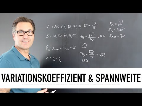 Variationskoeffizient, Spannweite, Interquartilabstand |Streuungsmaß in der beschreibenden Statistik