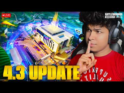 4.3 UPDATE IS HERE IN BGMI SOLO VS SQUAD🔥 #bgmi #bgmilive #shortsfeed #shortslive