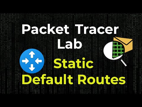 Static Default Routing - Cisco Packet Tracer Lab CCNA 200-301