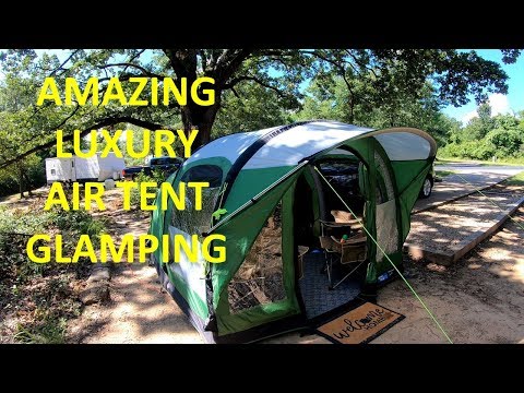 Gorgeous Glamping Air Tent Setup - Small Tent Kampa Brean 3 Cooper Lake
