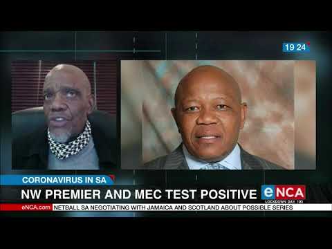 North West premier and MEC test positive