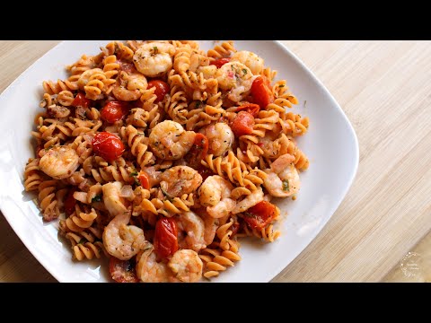 Shrimp Lentil Pasta Recipe | Easy Dinner Recipes | The Sweetest Journey