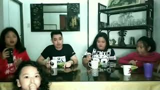 Korean Curry Spicy Noodles Challenge with my Family!