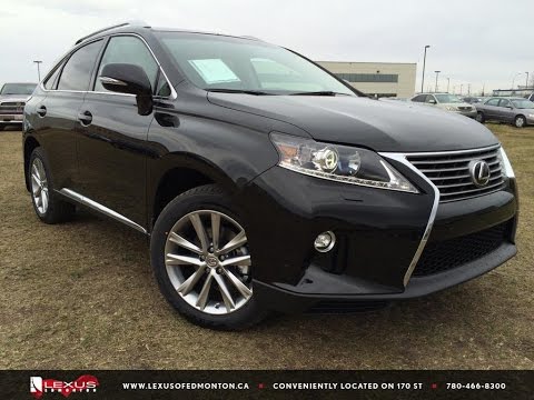 New Black 2015 Lexus RX 350 AWD Sportdesign Touring Package Review South Edmonton