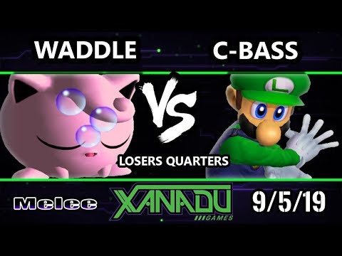 S@X 318 SSBM - Waddle (Jigglypuff) Vs. C-Bass (Luigi) Smash Melee Losers Quarters