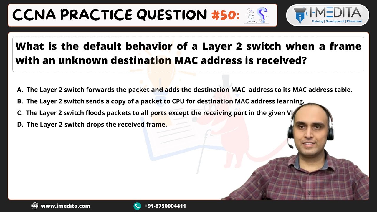 #50 - CCNA Practice Questions & Answers | CCNA Exam Questions in Hindi