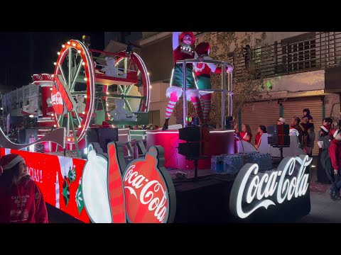 4K Caravana Coca Cola Nogales Sonora December 2 2024 Coca-cola Parade