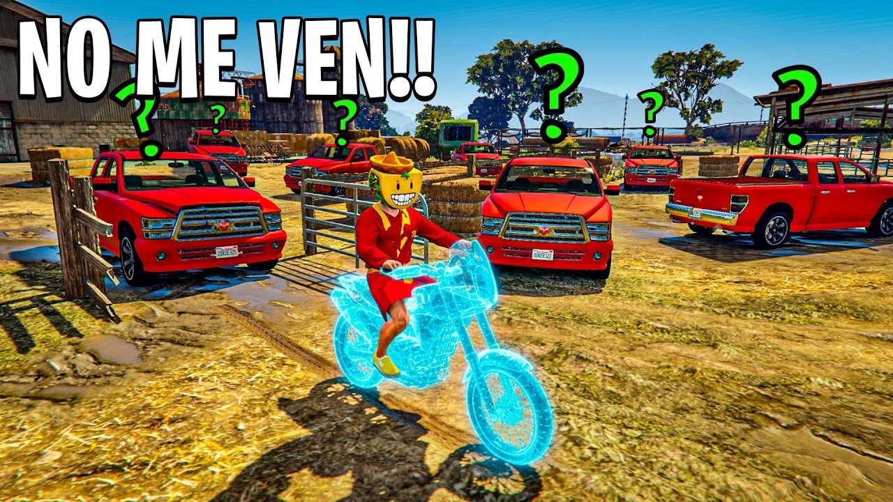 Tengo que COMPORTARME como un NPC para GANAR!! NO SABEN QUE VOY EN MOTO!! - GTA 5 ONLINE