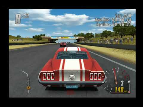 TOCA Race Driver 2-1968 FORD MUSTANG/LAGUNA SECA/GAMEPLAY PS2