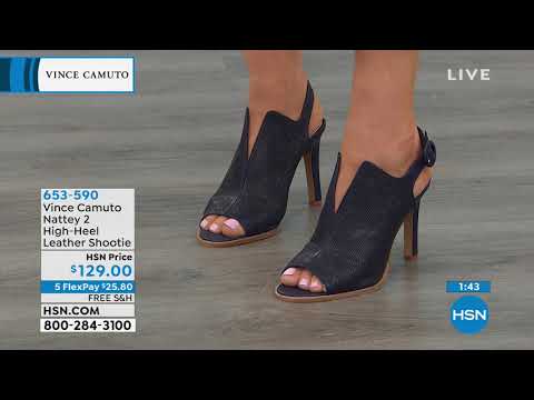 Vince Camuto Nattey 2 HighHeel Leather Shootie