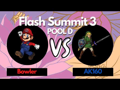 Flash Summit 3: Pool D - Bowler (Mario) vs AK160 (Link)