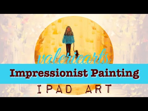 Digital iPad Painting #44 | Impressionist Fall Painting | ValerieArts