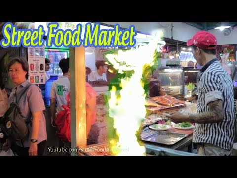 Ben Thanh Street Food Market in Saigon Vietnam 2018