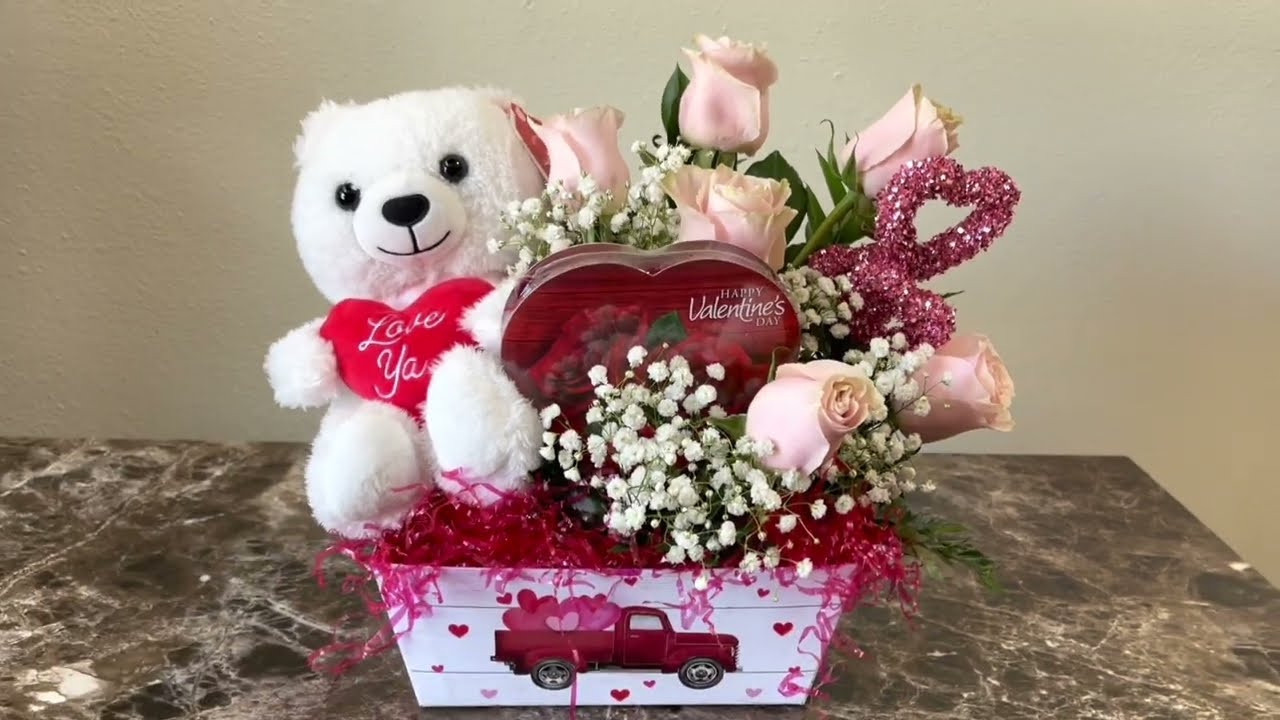 Arreglo floral para el 14 de febrero con rosas