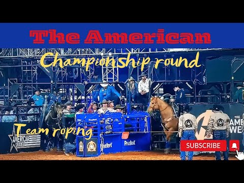 team roping The American championship round #teamroping #roping #outlawnation