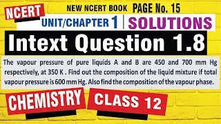 Download Lagu INTEXT 1.8 | class 12 chemistry chapter 1 intext questions solutions SOLUTIONS UNIT 1 by jain tutor Thumbnail