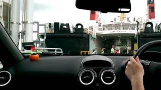 preview picture of video 'Driving onto the MV Bute'