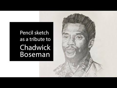Pencil Sketch as a tribute to Chadwick Boseman