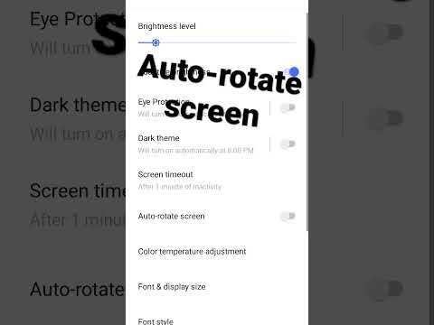 Aotu-rotate screen | how to Auto rotate screen on kese kare #shortvideo #youtubeshorts