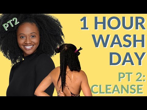 1 Hour Wash Day: CLEANSING | Natural Hair Routine | Best Wash Day Routine For Natural Hair