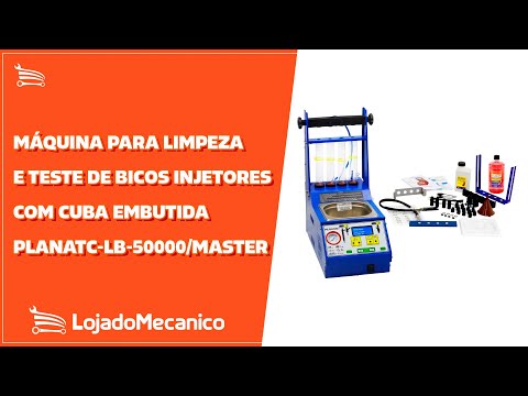 Máquina para Limpeza e Teste de Bicos Injetores com Cuba Embutida - Video