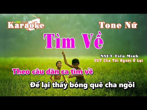 [KARAOKE] Tìm Về || Tone NỮ || Piano Version - NSƯT Phùng Tiến Minh || Thành Danh Keyboard